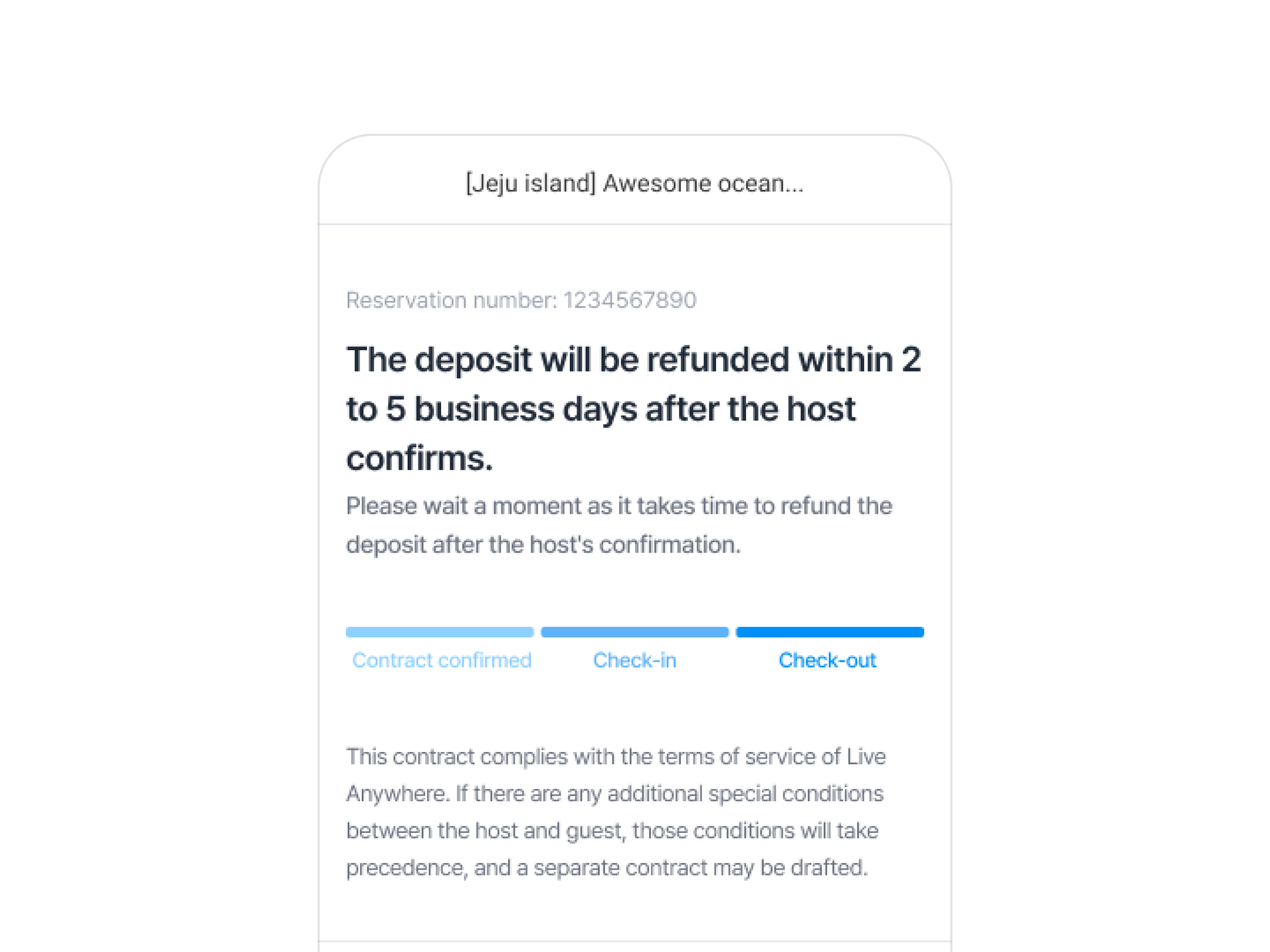 Safe deposit refunds